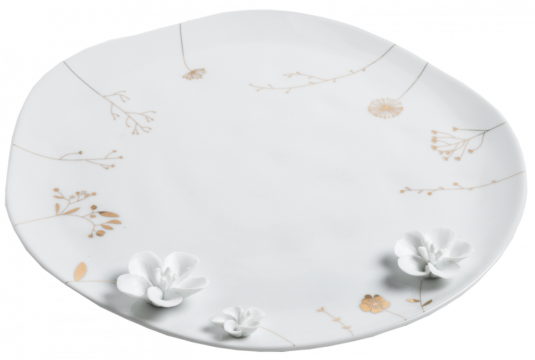 Porseleinen bord | Wilde bloemen | Räder