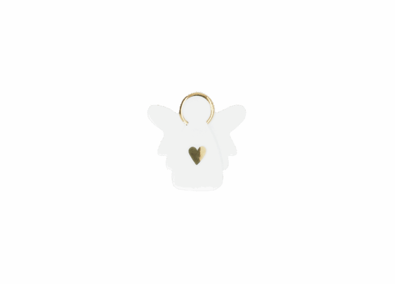 Porseleinen Engeltje | Gouden Hart | Räder