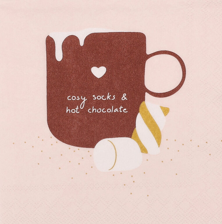 Servetten | Cosy Socks & Hot Chocolate | Räder