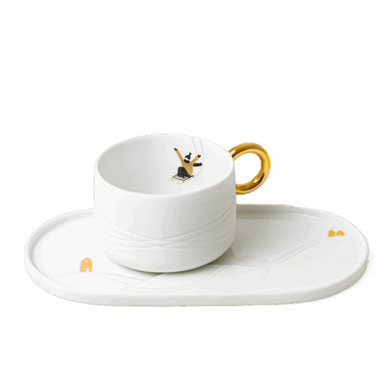 Kopje met Serveerbord | Sneeuwdag | Räder