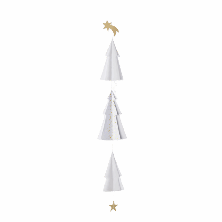 Hanger Kort | Dennenboom Ster | Räder