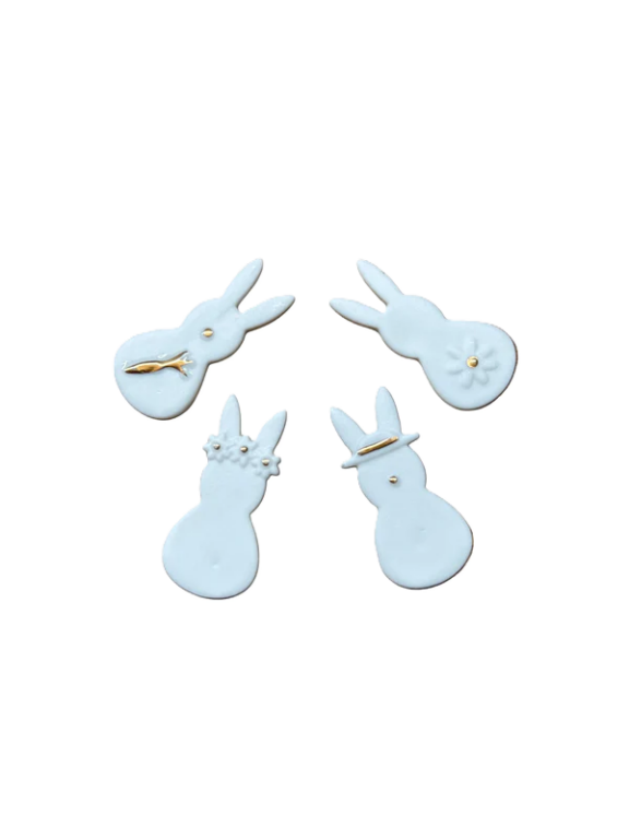 Porseleinen Konijntjes | Set van 4 | Räder