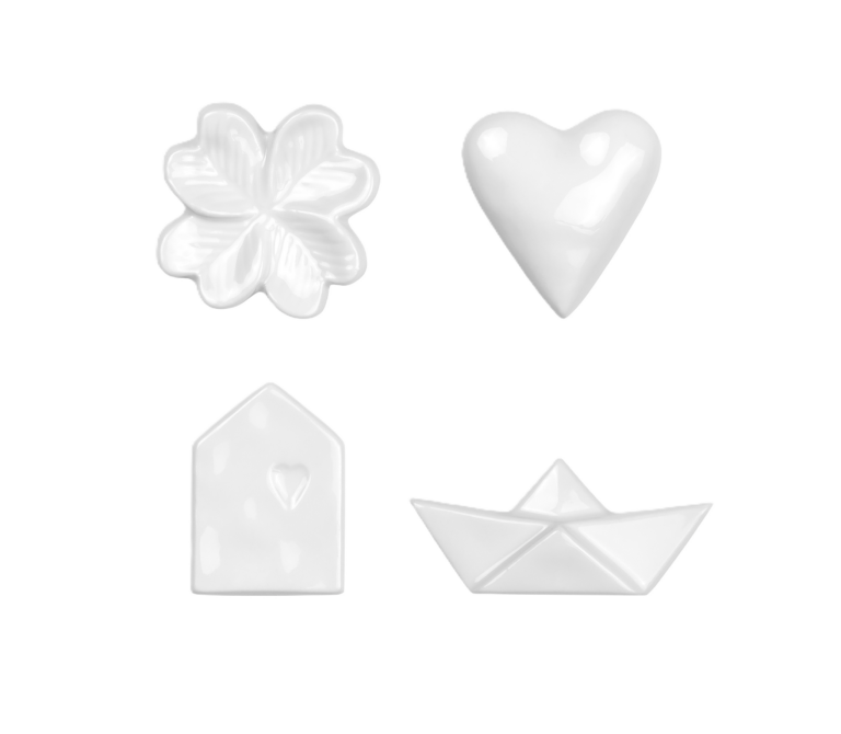 Porseleinen Magneten | Set van 4 | Räder