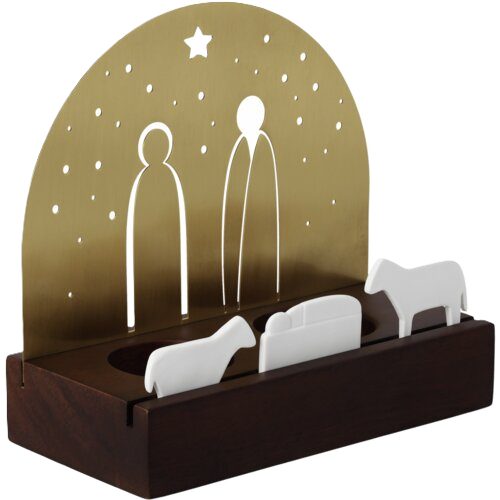 Lichtobject | Kerststal Goud | Räder